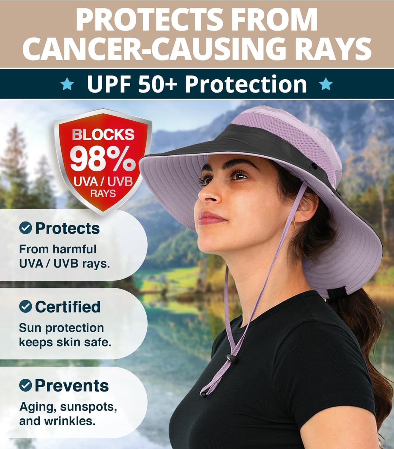 GearTOP Safari Sun Hat for Men and Sun Hats for Women UV Protection UPF 50+ Hiking, Gardening, Fishing