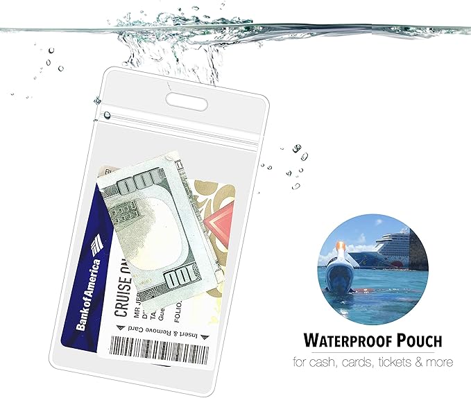 Cruise On Cruise Lanyard for Ship Cards – 2-Pack Retractable Badge & Waterproof Key Card Holder for Ship Cards – Cruise Essentials 2026-2027, Perfect for Travel & Vacation (Blue & Royal Blue)