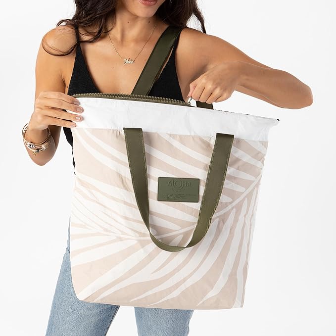 ALOHA Collection Day Tripper Tote | Lightweight, Packable, and Splash-Proof Beach Tote Bag | Easy to Clean