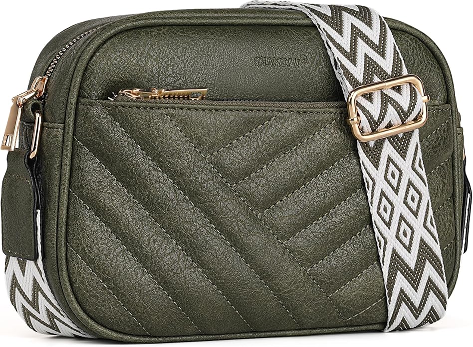 TANTOMI Small Crossbody Bags for Women, Small Purses with Card Slots Phone Purse Wide Adjustable Strap