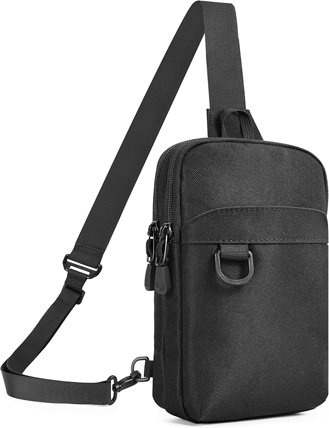 Small Sling Bag RFID Blocking Mini Crossbody Bag for Men and Women Travel Hiking Cross Body Bag