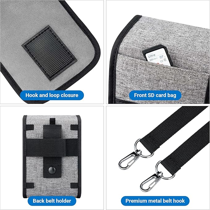 KIWIFOTOS Travel Camera Bag Camera Carrying Case for Fujifilm Fuji X-E5 X100VI X100V X100F GFX100RF Sony RX1R III A6700 A6600 A6000 A6100 CANON G1X Mark III Compact Camera