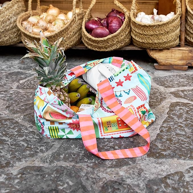Dock & Bay Everyday Beach Tote Bag - Reusable Carrier Bag for Daily Use - Carries Up to 10kg - 100% Recycled Materials