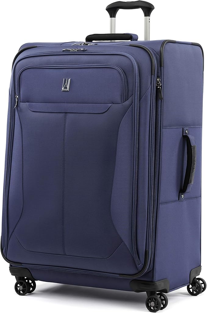 Travelpro Tourlite Softside 2-Piece Set, Expandable Luggage, 4 Spinner Wheels, Lightweight Suitcase, 21" Carry-On, 29 Check Large, Blue