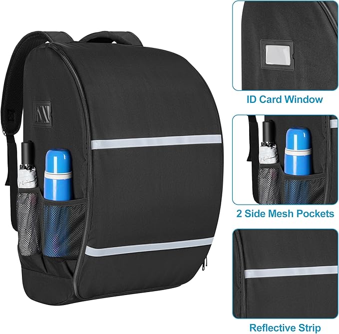 Car Seat Stroller Travel Bag Compatible with Doona for Airplane, Gate Check Stroller Backpack with 8mm Pearl Cotton Padding, Black, Patented Design