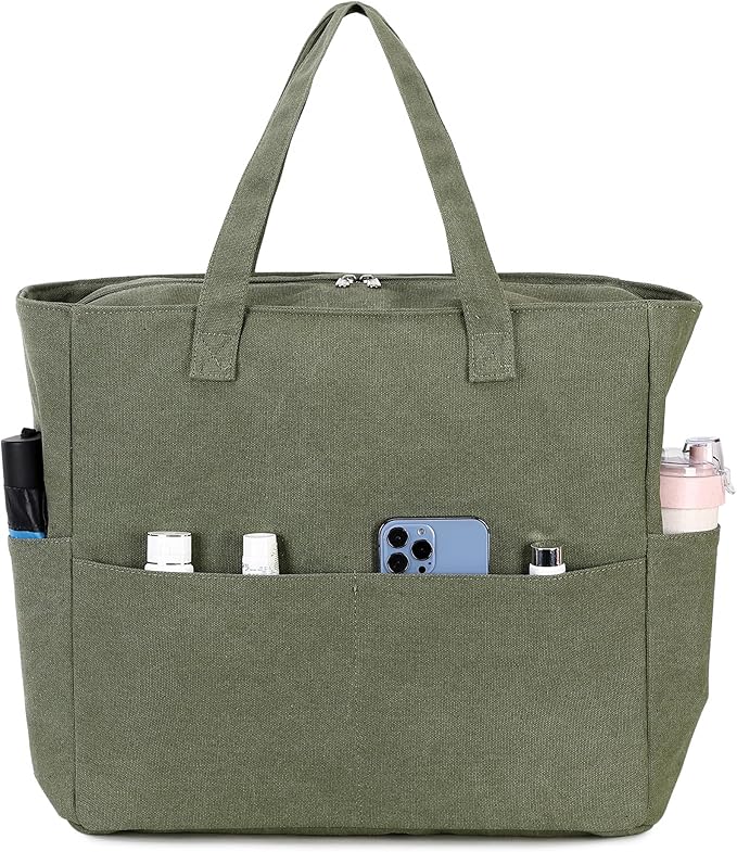 LEDAOU Large Beach Bag Women Waterproof Sandproof Zipper Beach Tote Pool Bag for Swim Gym Grocery Travel with Wet Pocket | Waterproof, Sandproof, Zipper, Pool, Gym, Grocery