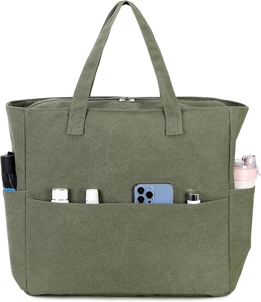 LEDAOU Large Beach Bag Women Waterproof Sandproof Zipper Beach Tote Pool Bag for Swim Gym Grocery Travel with Wet Pocket | Waterproof, Sandproof, Zipper, Pool, Gym, Grocery