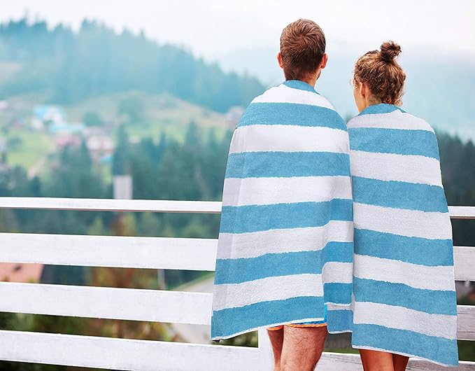 Utopia Towels, 35 by 70 Inches Beach Towel, 100% Ring-Spun Cotton Jumbo Bath Sheet, Highly Absorbent, Super Soft & Quick-Dry Towel, 2 Pack Green