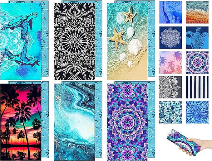 Margelife Sand Proof Microfiber Beach Towels Adult –Quick Fast Dry Beach Oversized for Swim Pool Yoga Travel Blanket Essentials Lightweight Accessories Must Haves Women Gifts Black Flower