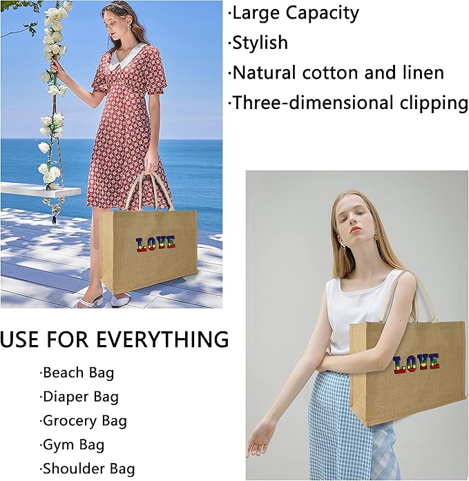 Hibala Woven Large Beach Bag Straw Beach Tote Handmade Weaving Shoulder Tassel Bag Handbag
