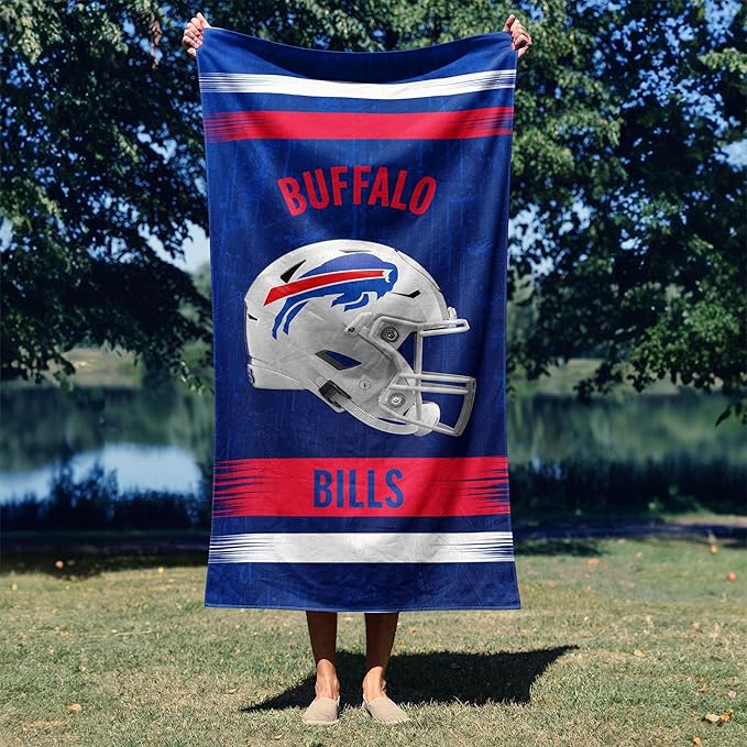 Northwest NFL Oversized Microfiber Beach Towel, 60 x 70 Inches – Quick Dry, Sand Resistant, Lightweight, Highly Absorbent, Shibori Design