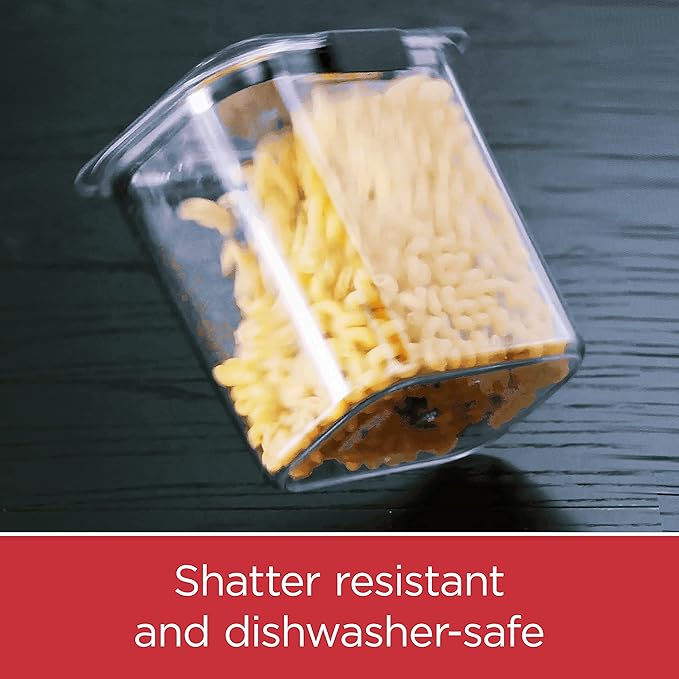 Rubbermaid Brilliance Pantry Airtight Food Storage Container,BPA-Free 7.8 Cup,Ideal for Brown Sugar - Efficient,Leak-Proof and Dishwasher-safe,(Pack of 2)