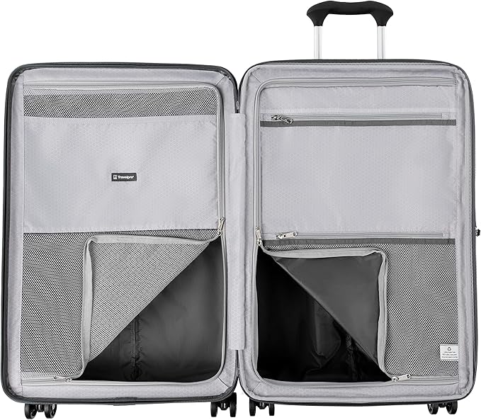 Travelpro Maxlite Air Hardside Expandable Checked Luggage, 8 Spinner Wheels, Lightweight Hard Shell Polycarbonate Suitcase, Shadow Grey, Checked Medium 25-Inch