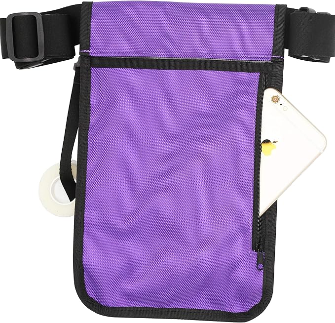Nurse Fanny Pack for Work,Kit Practical Waist Bag for Nurses,Fanny Pack for Basics,Nurse Utility Belt Organizer Bag (Purple)