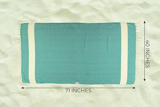 Turkish Beach Towels Oversized Clearance XL 40x71- Sand Free Beach Towel- 100% Cotton Soft Quick Dry Towel- Extra Large Travel and Pool Towels for Adults- Cloud Sandproof, Beach Essentials for Women
