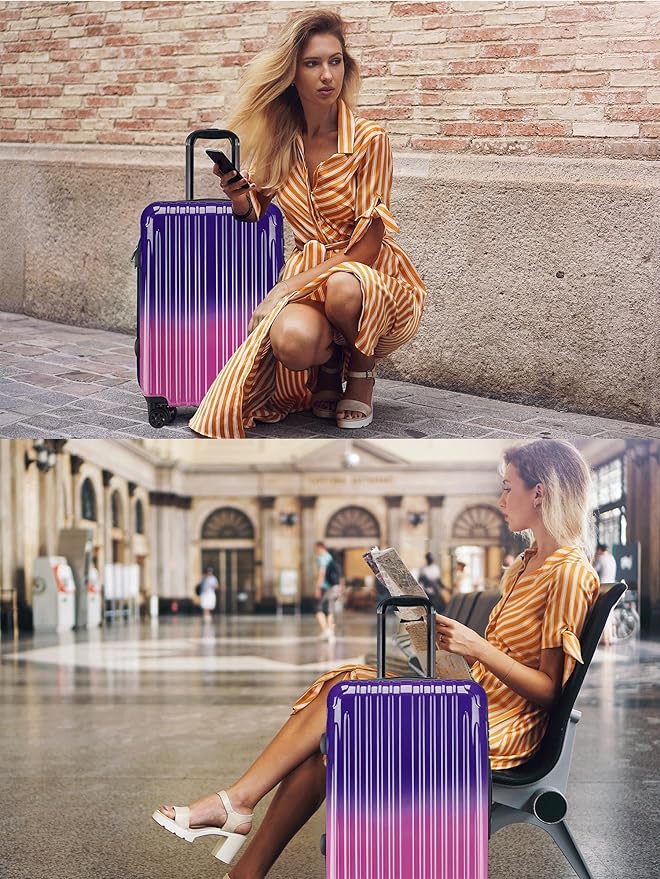 Carry on Luggage - Airline Approved Suitcases with Spinner Wheels, Built-In TSA Lock，Hard Shell Expandable Suitcases