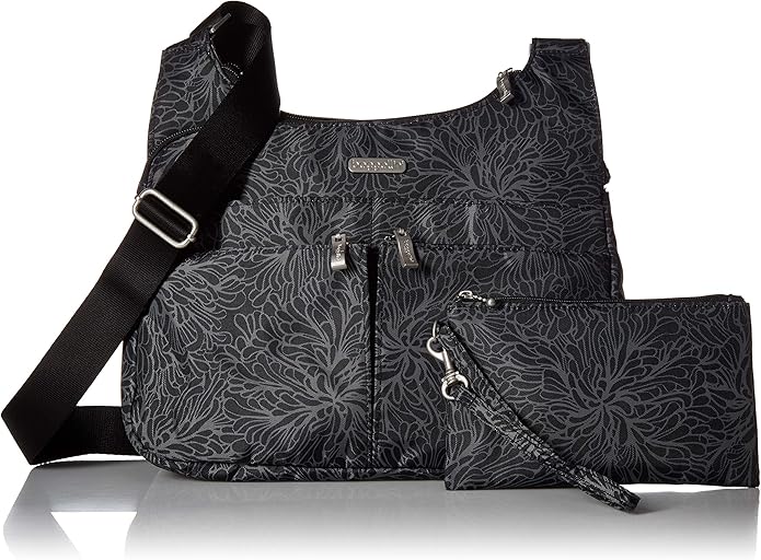 Baggallini Crossbody Travel Bag 11x8.5 Lightweight Water-resistant Nylon Handbag