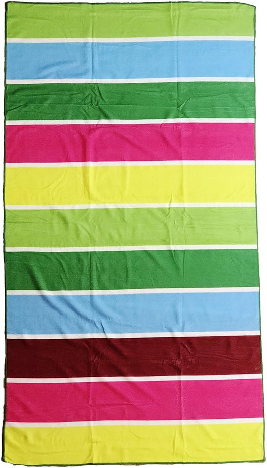 allgala Microfiber Beach Towel | Packable Beach Towel for Family | Quick Dry, Lightweight, Super Absorbent | Perfect for Beach, Pool, and Camping | Oversize 40"x70" - Rainbow