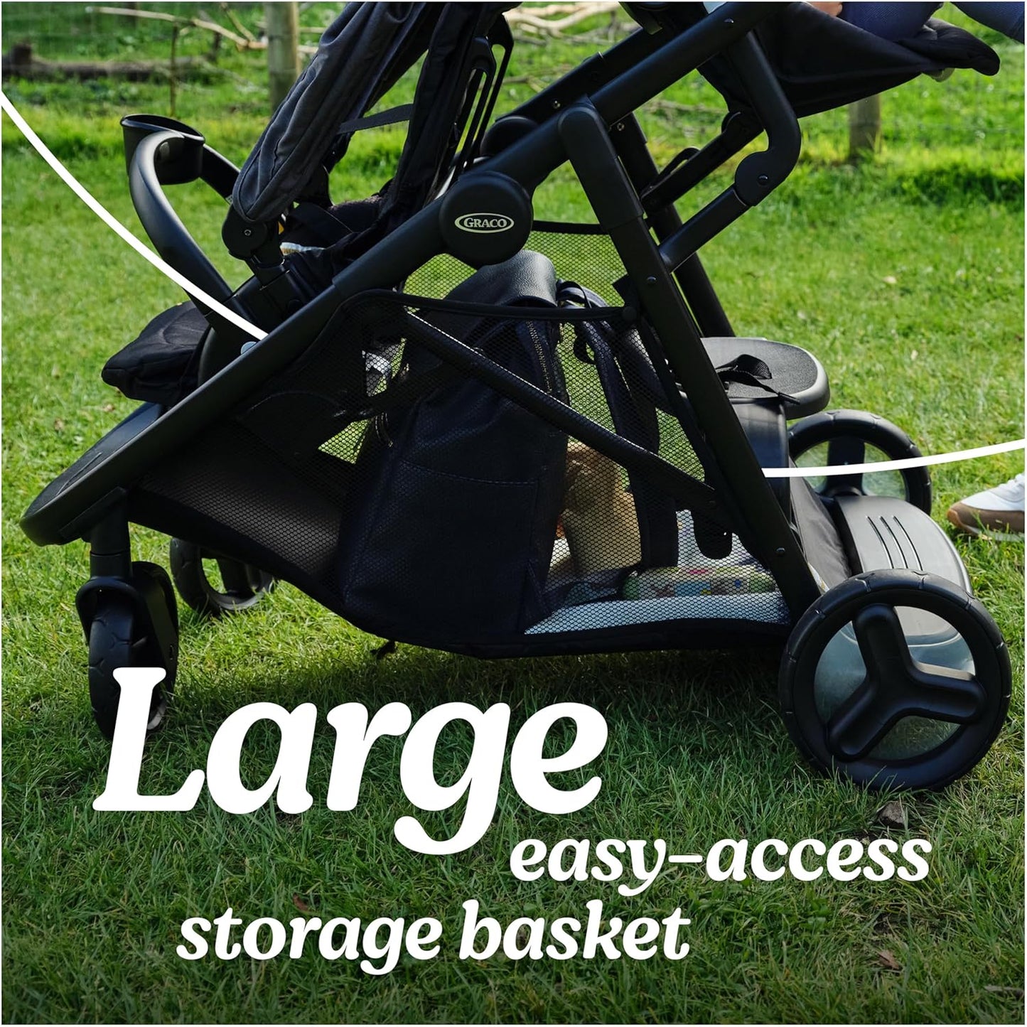 Graco Ready2Grow 2.0 Double Stroller Features Bench Seat and Standing Platform Options, Rafa