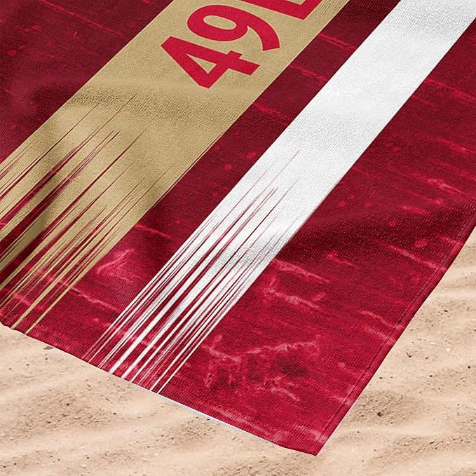 Northwest NFL Oversized Microfiber Beach Towel, 60 x 70 Inches – Quick Dry, Sand Resistant, Lightweight, Highly Absorbent, Shibori Design