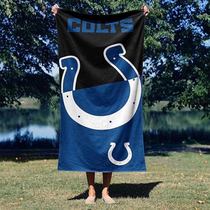 Northwest NFL Oversized Microfiber Beach Towel, 60 x 70 Inches – Quick Dry, Sand Resistant, Lightweight, Highly Absorbent, Shibori Design