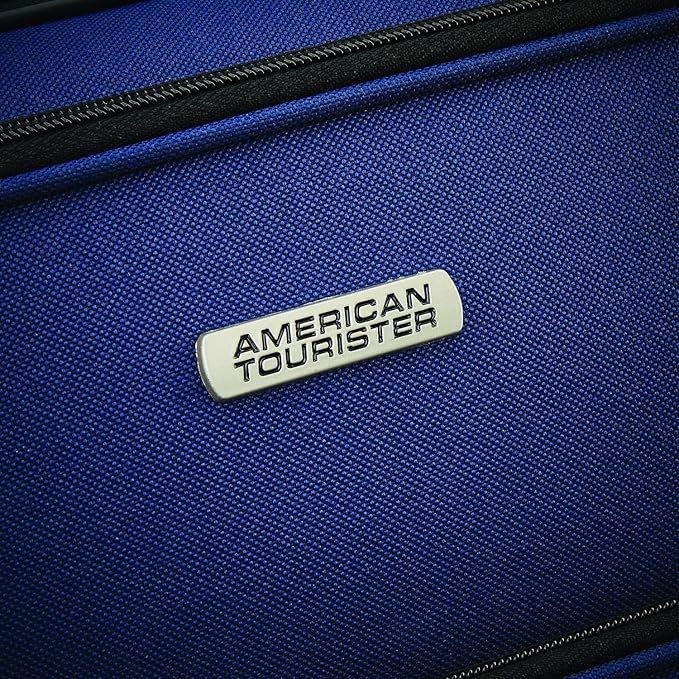 American Tourister Fieldbrook XLT Softside Upright Luggage, Navy, 3-Piece Set (BB/21/25)