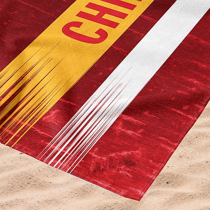Northwest NFL Oversized Microfiber Beach Towel, 60 x 70 Inches – Quick Dry, Sand Resistant, Lightweight, Highly Absorbent, Shibori Design