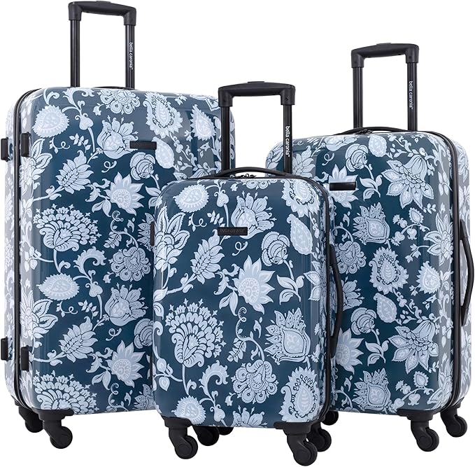 Bella Caronia 3 Piece or 20" Carry-On Set Voguish Luggage Set, Royal Pattern, 3 Piece Set