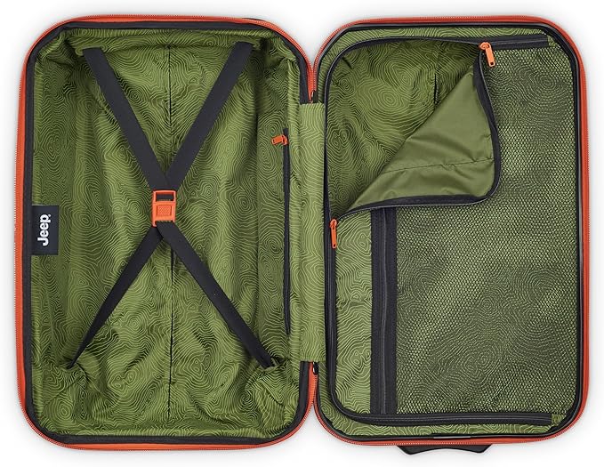 Jeep JH003B Hardside Expandable Luggage with Two Wheels, Warm Sand, Carry-On 21 Inch