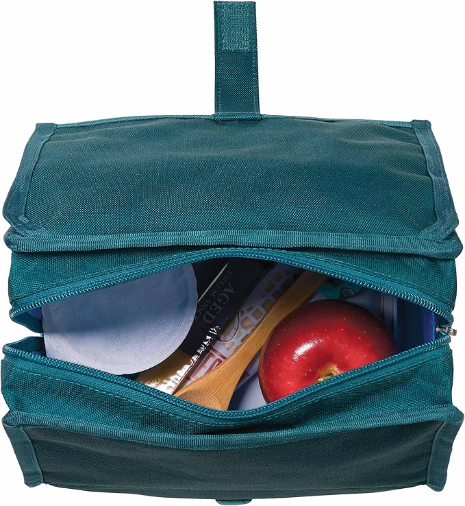 PackIt Freezable Lunch Bag, Deep Teal, Built with EcoFreeze Technology, Foldable, Reusable, Zip and Fold Closure with Buckle Handle, Designed for Work Lunches and Fresh Lunch On the Go