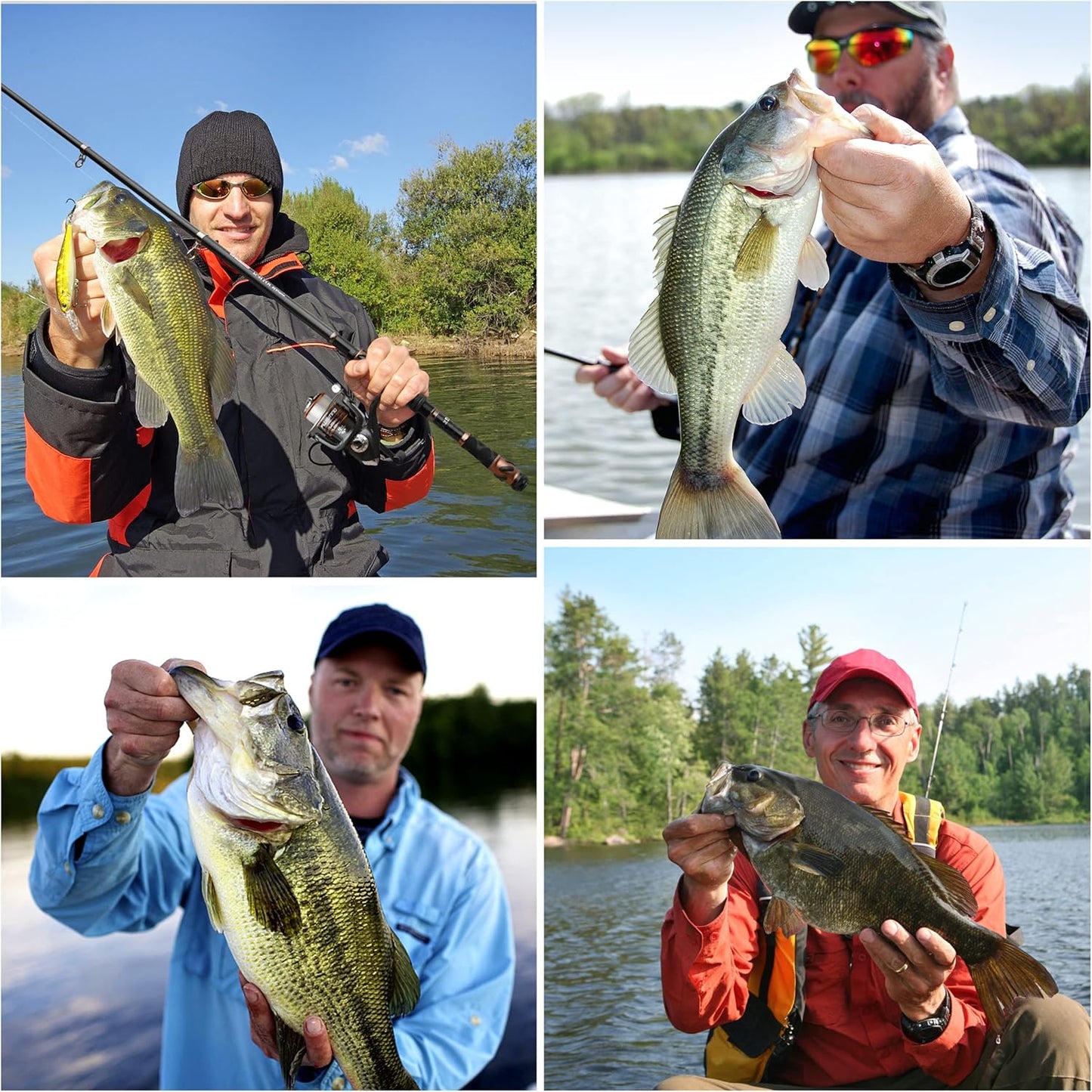 PLUSINNO Fishing Rod and Reel Combos - Carbon Fiber Telescopic Fishing Pole - Spinning Reel 12 +1 Shielded Bearings Stainless Steel BB