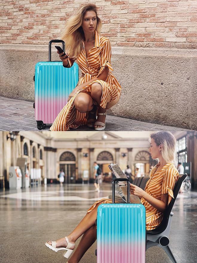 Carry on Luggage - Airline Approved Suitcases with Spinner Wheels, Built-In TSA Lock，Hard Shell Expandable Suitcases