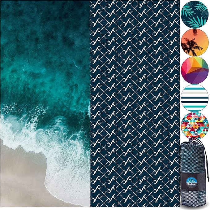 Youphoria Microfiber Travel Towel Fast Drying Lightweight - Quick Dry Towel for Camping, Beach, Backpacking, Hiking & Sport