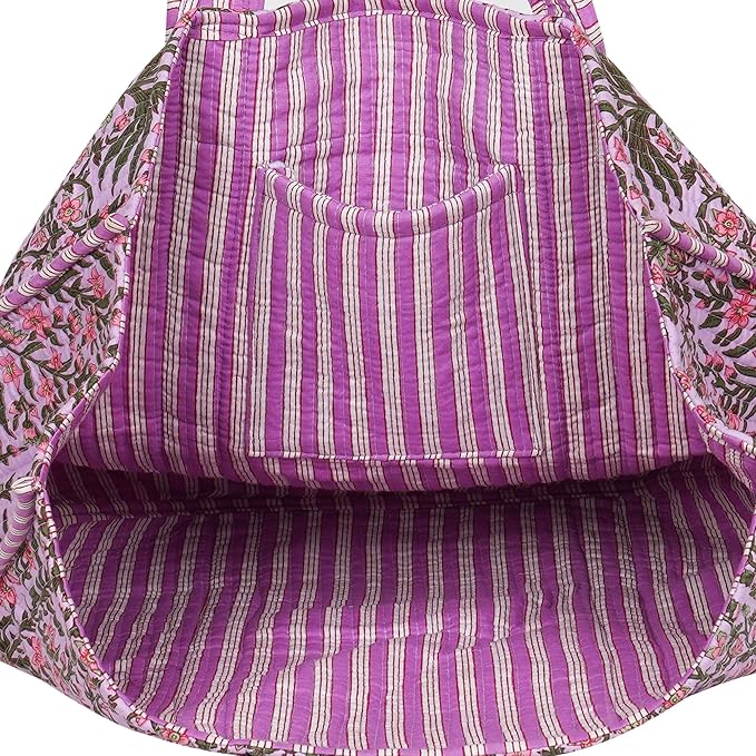 Marubhumi Women Lightweight Travel Bag Purse Cotton Shoulder Tote Bag For Shopping Grocery & Beach Bag