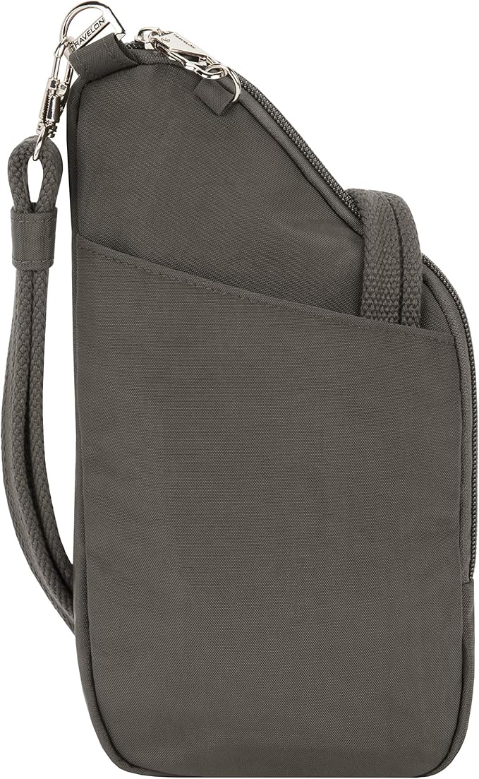 Travelon: Essentials - Anti-Theft - Compact Crossbody Bag - Smoke