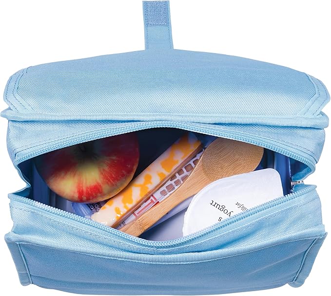 PackIt Freezable Lunch Bag, Sky Blue, Built with EcoFreeze Technology, Foldable, Reusable, Zip and Fold Closure with Buckle Handle, Designed for Work Lunches and Fresh Lunch On the Go