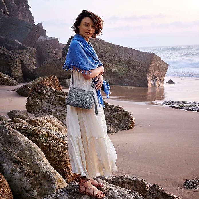 Travelon unisex-adult Anti-Theft Boho Clutch Crossbody