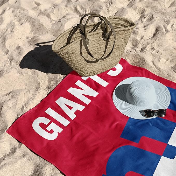 Northwest NFL Oversized Microfiber Beach Towel, 60 x 70 Inches – Quick Dry, Sand Resistant, Lightweight, Highly Absorbent, Shibori Design
