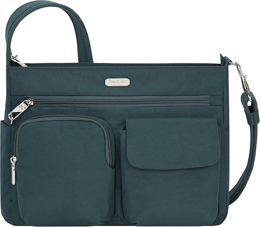 Travelon Anti-Theft Essentials Patch Pocket Crossbody Bag