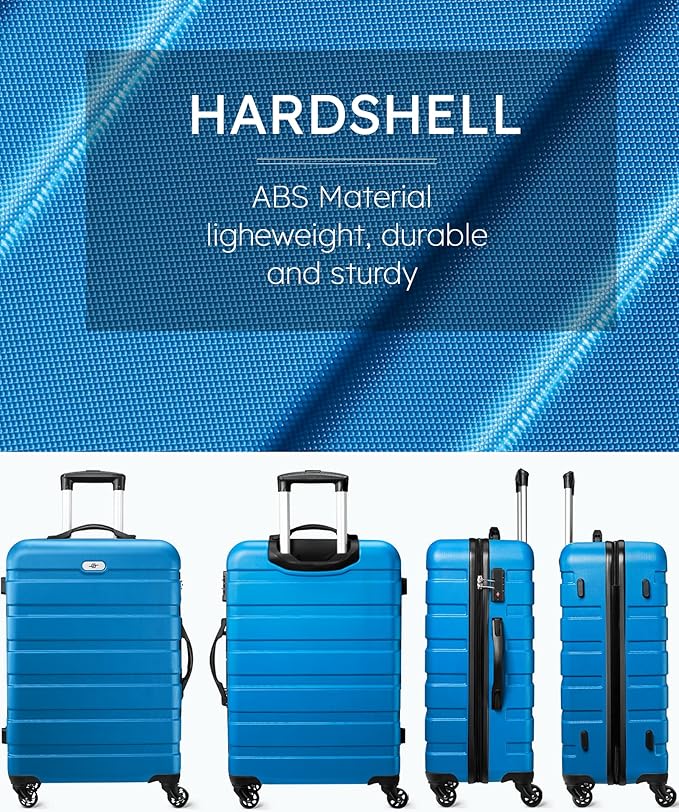 Suitour luggage sets 2 piece Hard Shell Luggage Set with Spinner Wheels, TSA Lock, 20 24 inch Travel Suitcase Sets