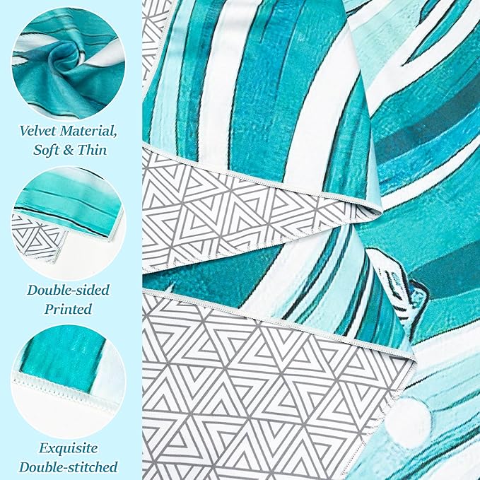 Seashell Oversized Beach Towel - Double-Sided Thin Microfiber Lightweight Pool Towel 71"x35" Quick Dry Towel Sand Free Blanket for Bath Sport Travel Beach Swimming Camping for Girl Women