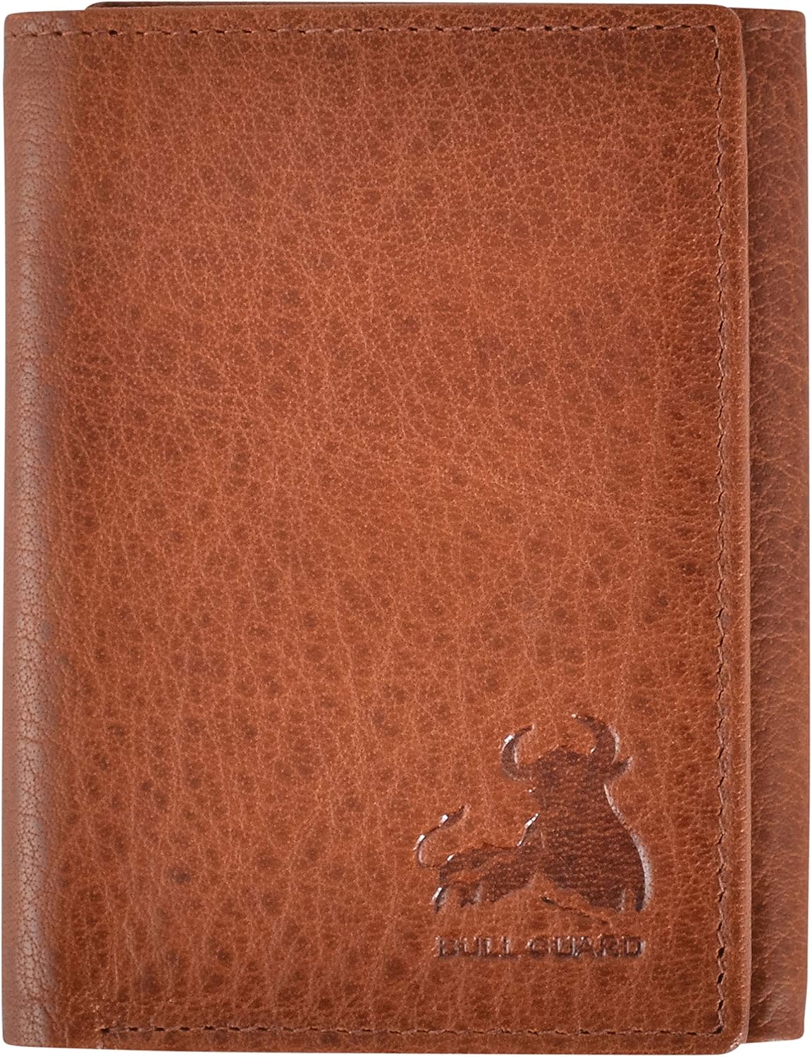 BULL GUARD Leather Trifold Wallets For Men with ID and RFID Blocking Great For Work, Sports, Outdoors