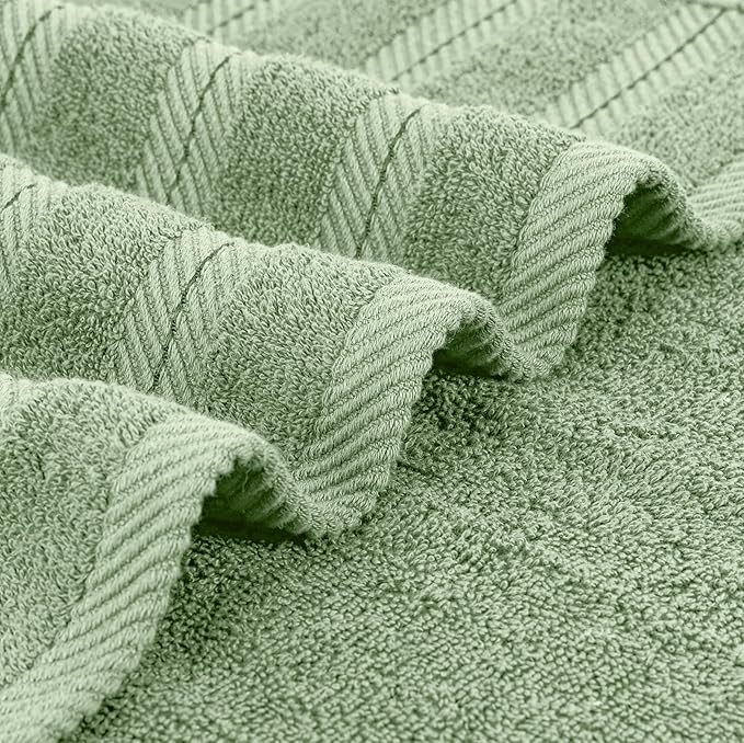 Utopia Towels 4 Pack Premium Extra Large Bath Towels Set, (30 x 60 Inches) 100% Ring Spun Cotton, Lightweight and Highly Absorbent Quick Drying Towels, Perfect for Daily Use (Sage Green)