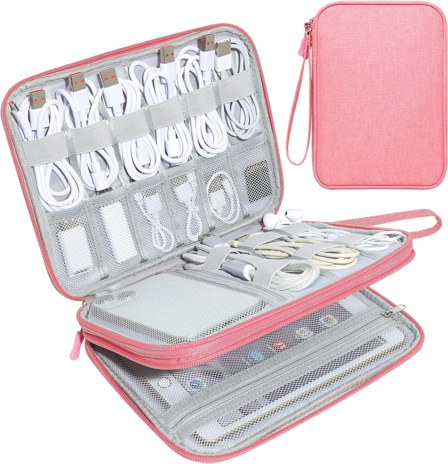 CILLA Electronics Organizer Travel, Travel Cord Organizer Case, Compact Electronics Accessories Bag for Cable, Cord, Charger, Phone