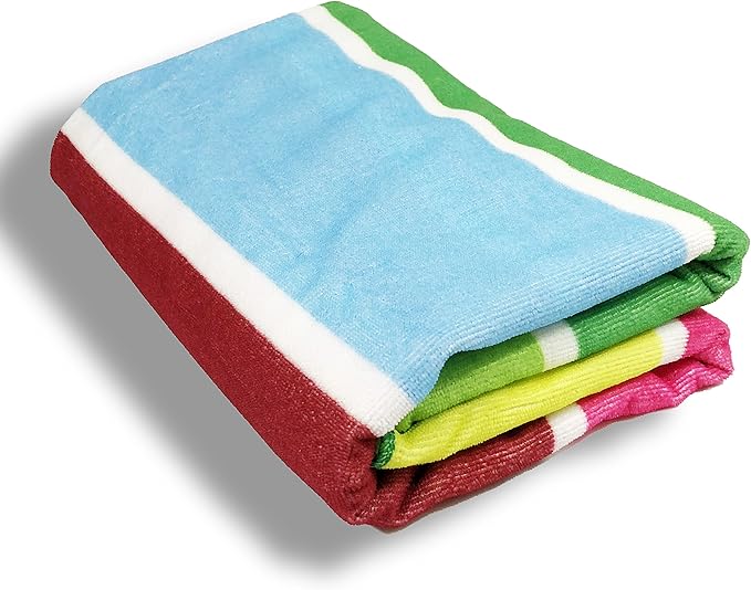 allgala Microfiber Beach Towel | Packable Beach Towel for Family | Quick Dry, Lightweight, Super Absorbent | Perfect for Beach, Pool, and Camping | Oversize 40"x70" - Rainbow