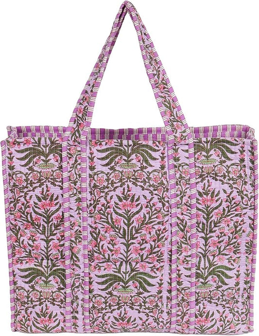 Marubhumi Women Lightweight Travel Bag Purse Cotton Shoulder Tote Bag For Shopping Grocery & Beach Bag
