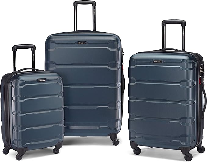 Samsonite Omni PC Hardside Expandable Luggage with Spinner Wheels, Teal, Carry-On 20-Inch