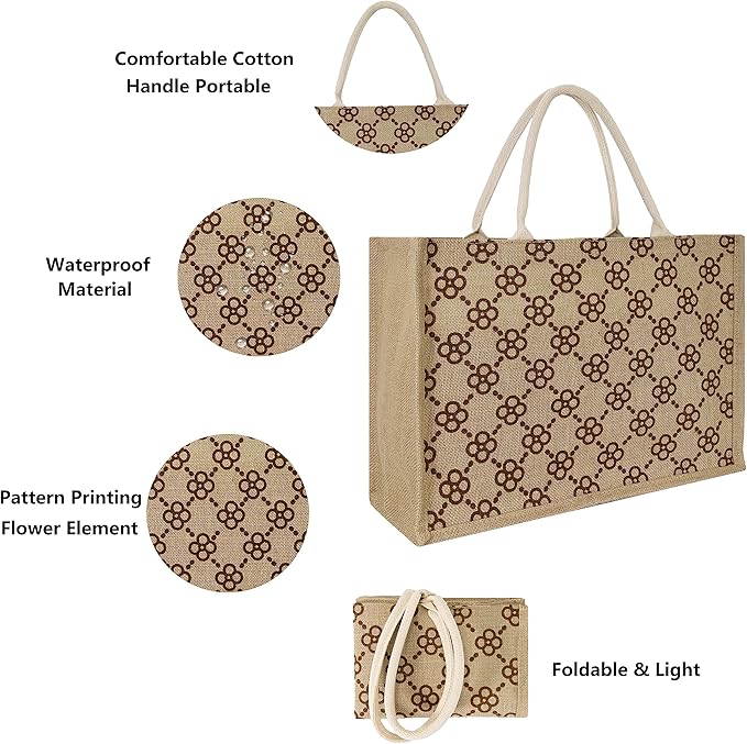 Hibala Woven Large Beach Bag Straw Beach Tote Handmade Weaving Shoulder Tassel Bag Handbag