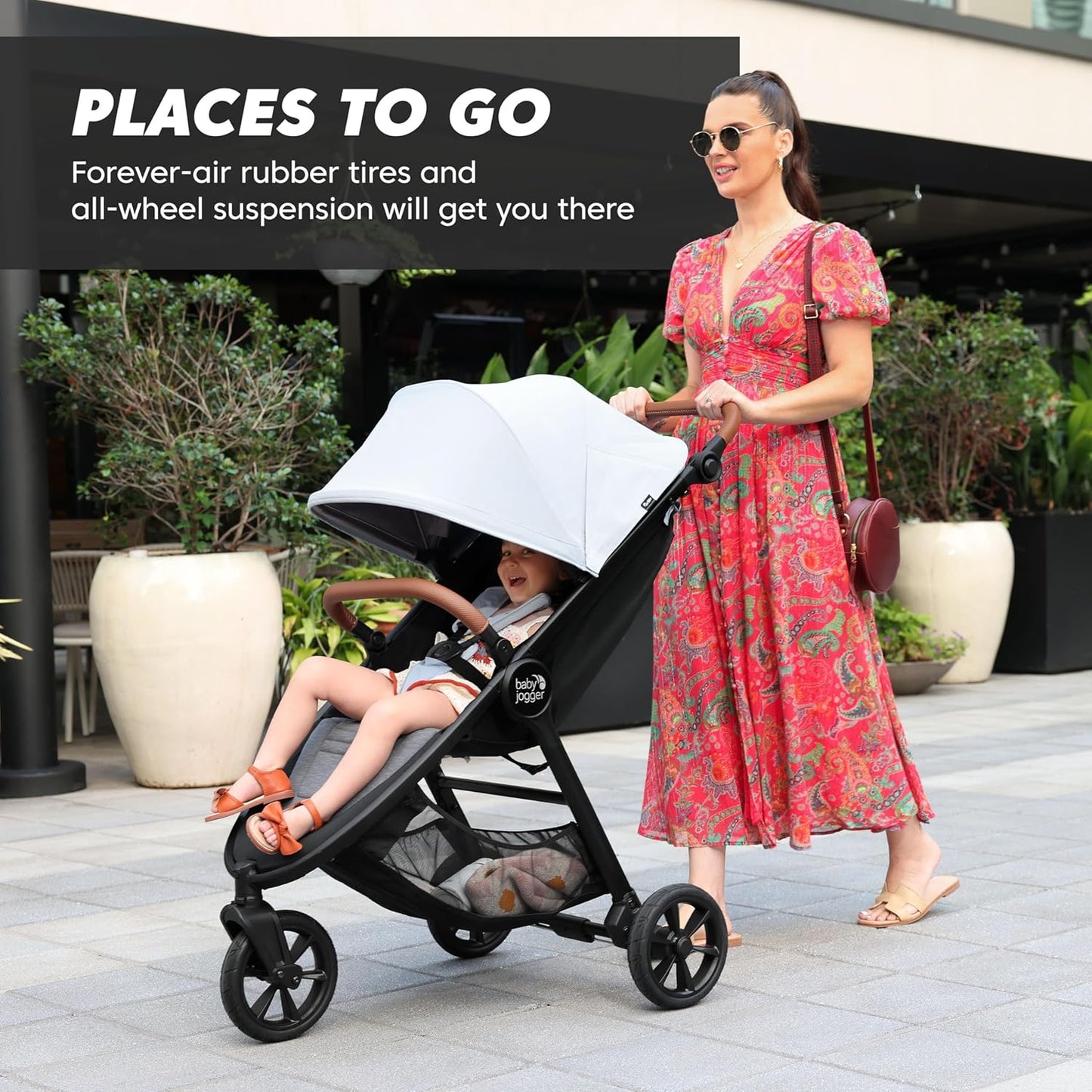 Baby Jogger City Mini GT2 Single Stroller Eco-Friendly Series Slate Fog Four-Way Use with Infant Car Seat Adapters Included