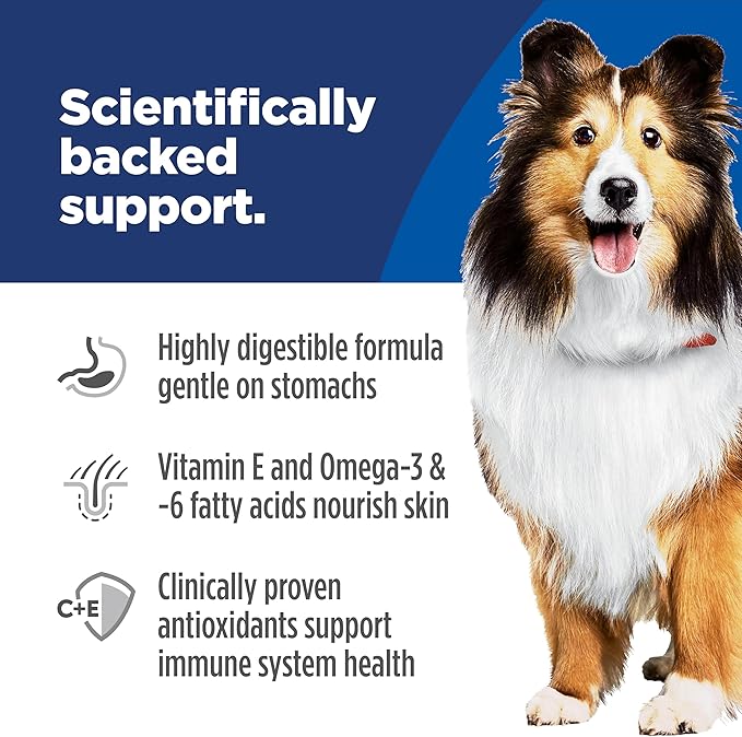 Hill's Science Diet Adult 1-6 Sensitive Stomach & Skin Dry Dog Food, Salmon Recipe, 12 lb. Bag